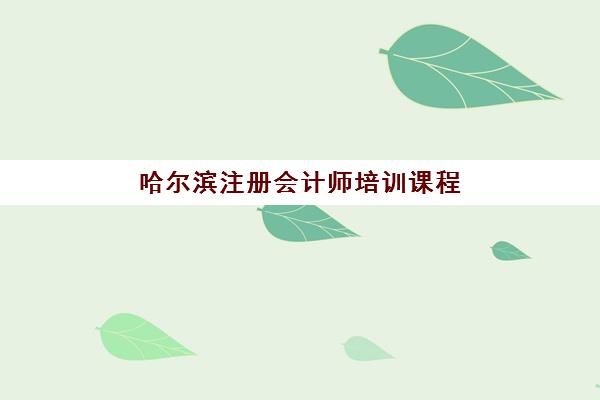 哈尔滨注册会计师培训课程集训营排名前十名学校如何选择？2025年最新排名、择校指南与成功案例全解析