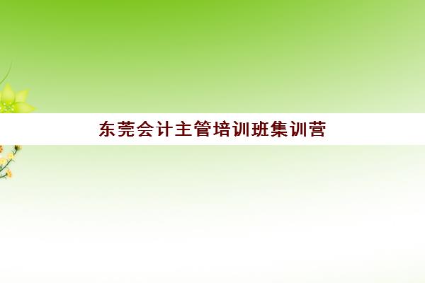 东莞会计主管培训班集训营排名榜单公布如何查询？2025年权威排名、择校指南与成功案例解析