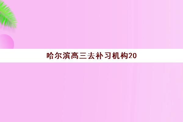 哈尔滨高三去补习机构2025报名时间表格如何查询？最新权威时间表与科学择校全攻略