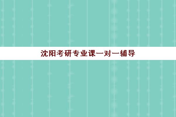 沈阳考研专业课一对一辅导补习培训学校排名一览表最新？2025年十大权威机构排名、特色解析与科学择校全指南