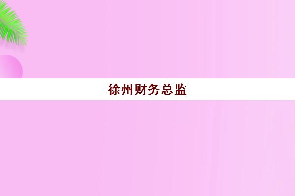 徐州财务总监(CFO)最容易的大学是哪个？2025年最新培养路径与院校选择全指南