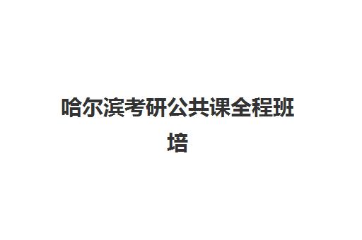 哈尔滨考研公共课全程班培训班哪个最好一点？2025年最新排名、择校指南与成功经验深度解析