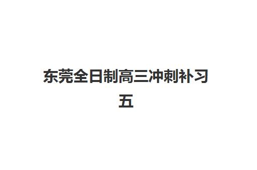东莞全日制高三冲刺补习五大机构用户反馈如何分析？2025年最新评价数据解读与科学择校指南